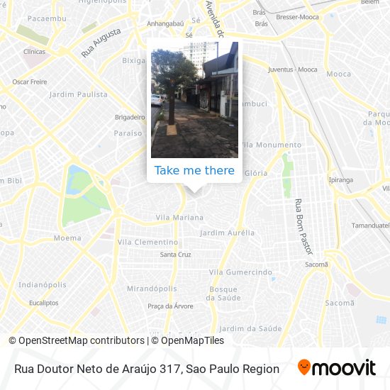 Mapa Rua Doutor Neto de Araújo 317