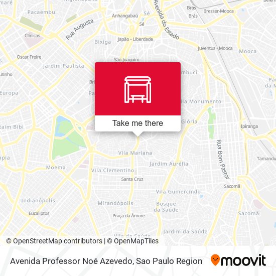 Avenida Professor Noé Azevedo map