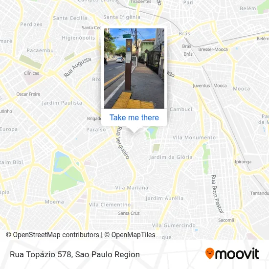Rua Topázio 578 map