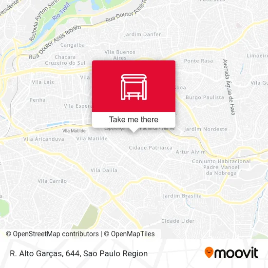 R. Alto Garças, 644 map