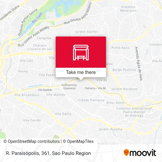 R. Paraisópolis, 361 map