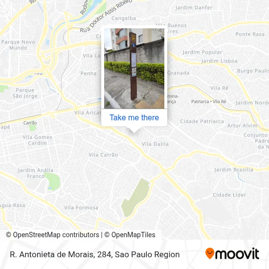 R. Antonieta de Morais, 284 map