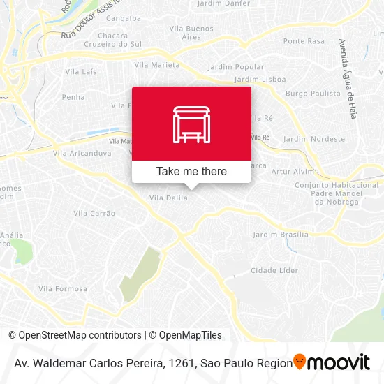 Mapa Av. Waldemar Carlos Pereira, 1261