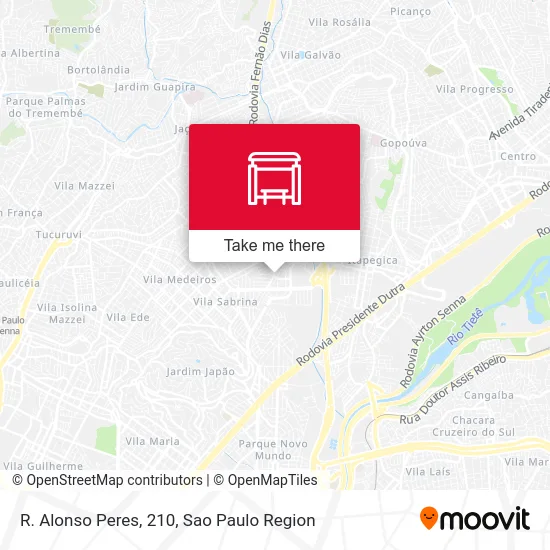 R. Alonso Peres, 210 map