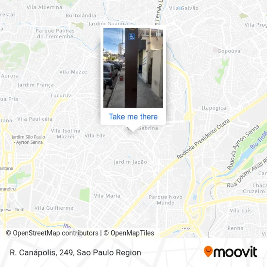 R. Canápolis, 249 map