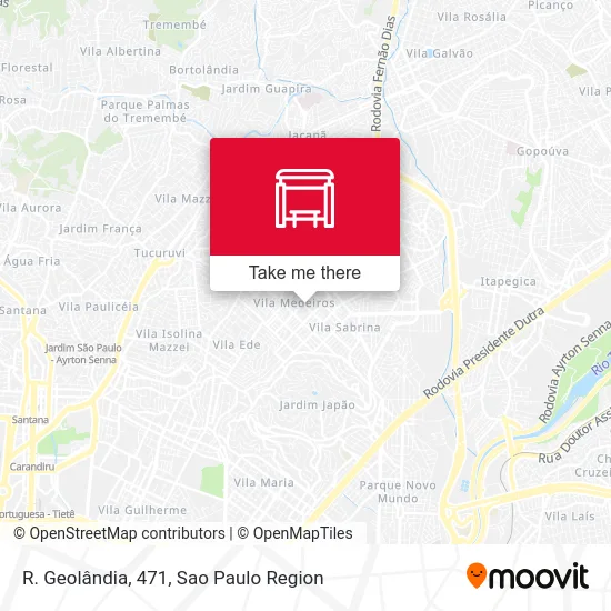 R. Geolândia, 471 map