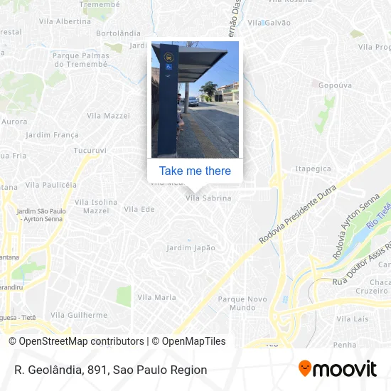 R. Geolândia, 891 map