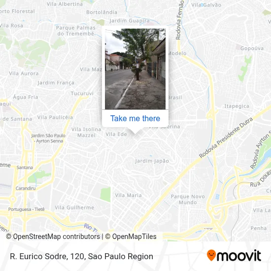 R. Eurico Sodre, 120 map