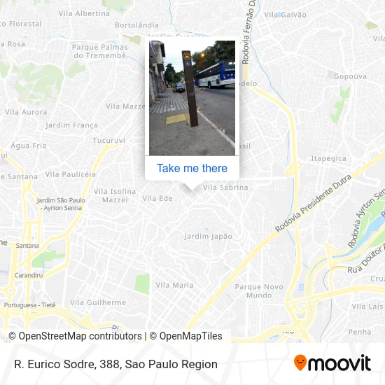 R. Eurico Sodre, 388 map