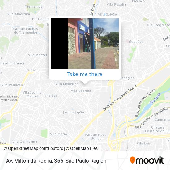 Mapa Av. Milton da Rocha, 355