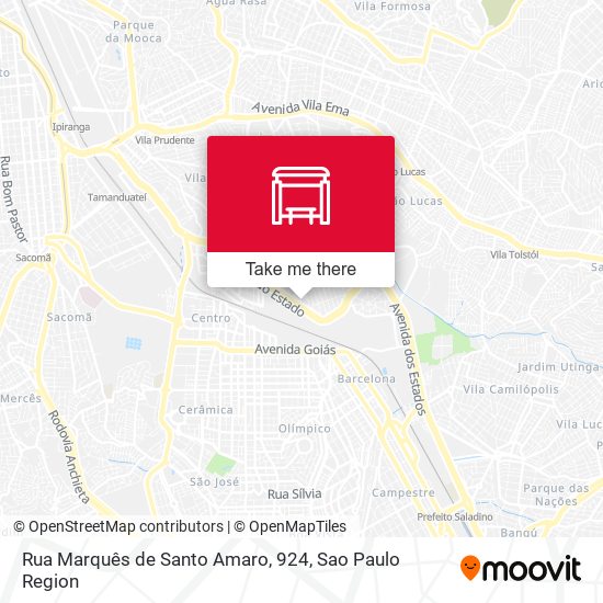 Rua Marquês de Santo Amaro, 924 map