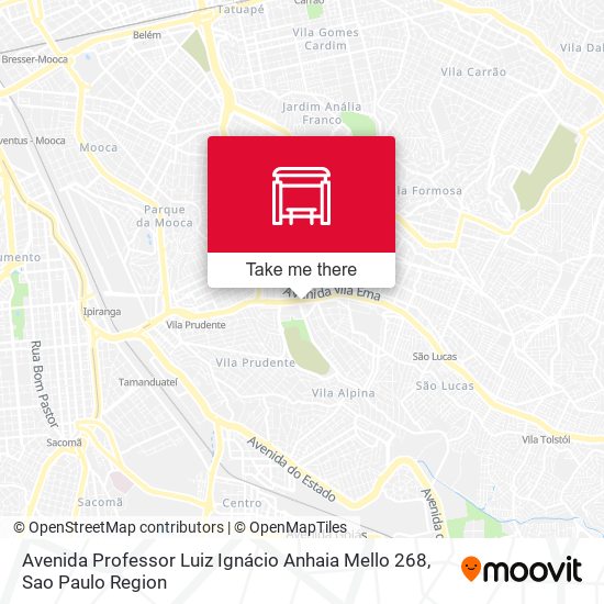 Mapa Avenida Professor Luiz Ignácio Anhaia Mello 268