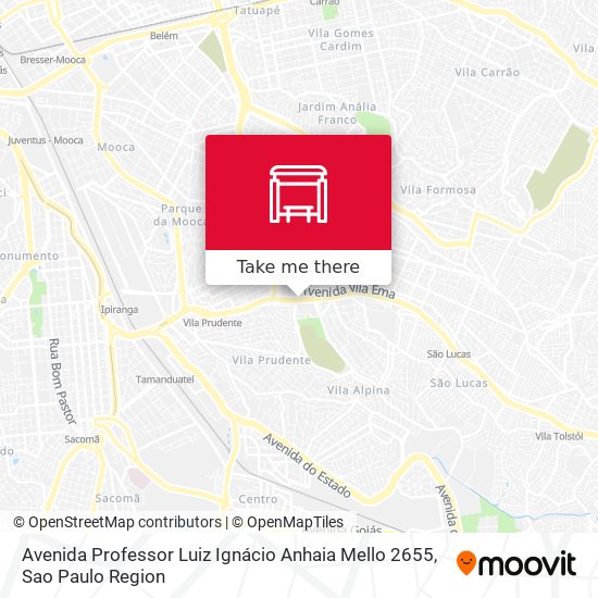 Mapa Avenida Professor Luiz Ignácio Anhaia Mello 2655