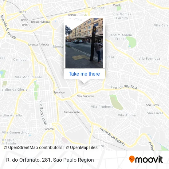 R. do Orfanato, 281 map