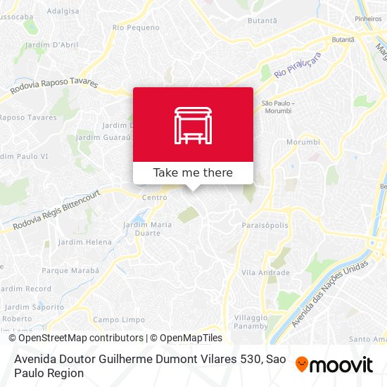 Avenida Doutor Guilherme Dumont Vilares 530 map