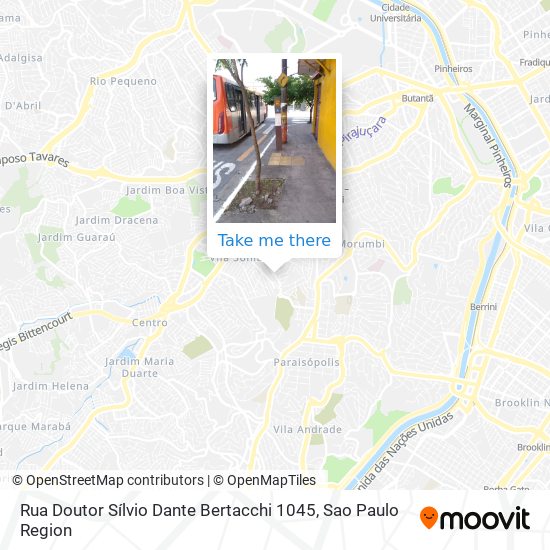 Rua Doutor Sílvio Dante Bertacchi 1045 map