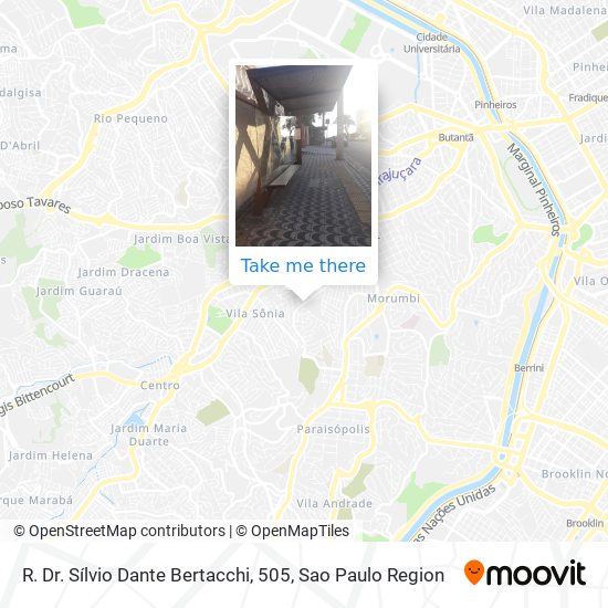 R. Dr. Sílvio Dante Bertacchi, 505 map