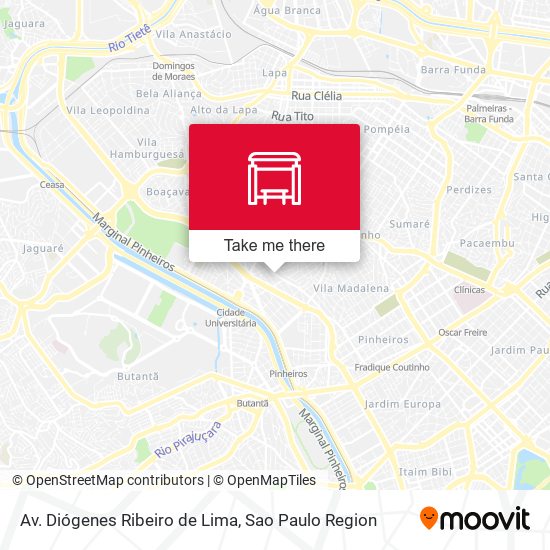 Mapa Av. Diógenes Ribeiro de Lima