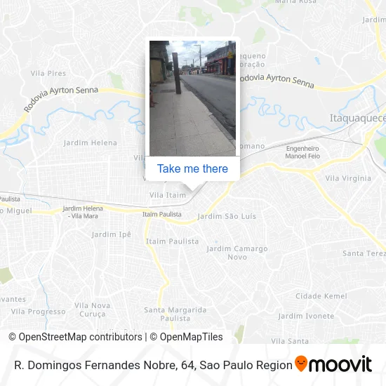 R. Domingos Fernandes Nobre, 64 map