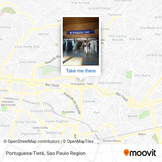 Portuguesa-Tietê map