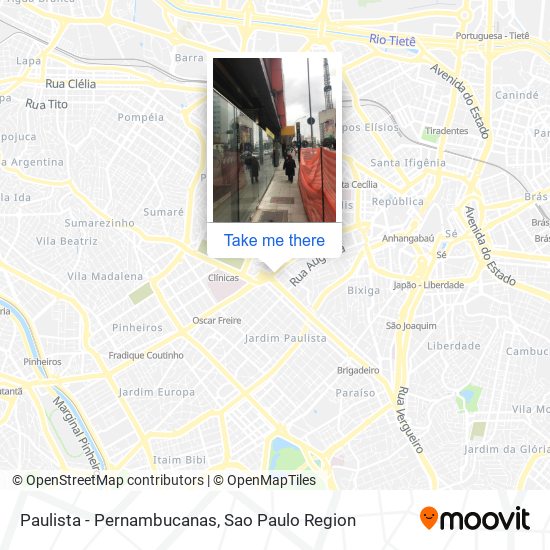 Paulista - Pernambucanas map