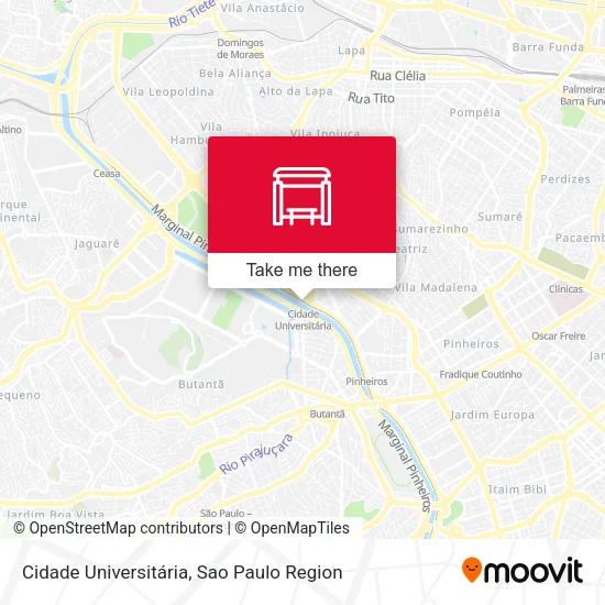 Cidade Universitária map