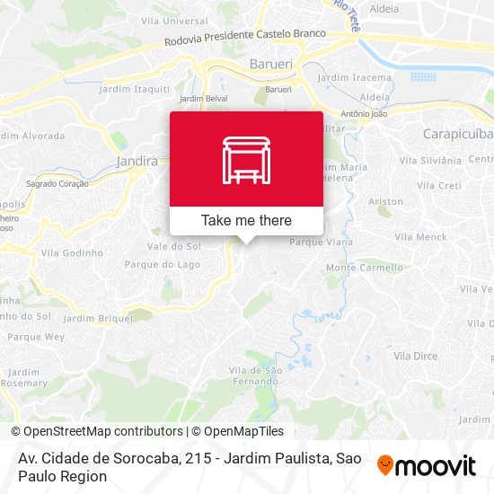 Mapa Av. Cidade de Sorocaba, 215 - Jardim Paulista