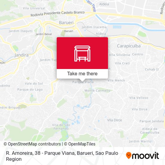 R. Amoreira, 38 - Parque Viana, Barueri map