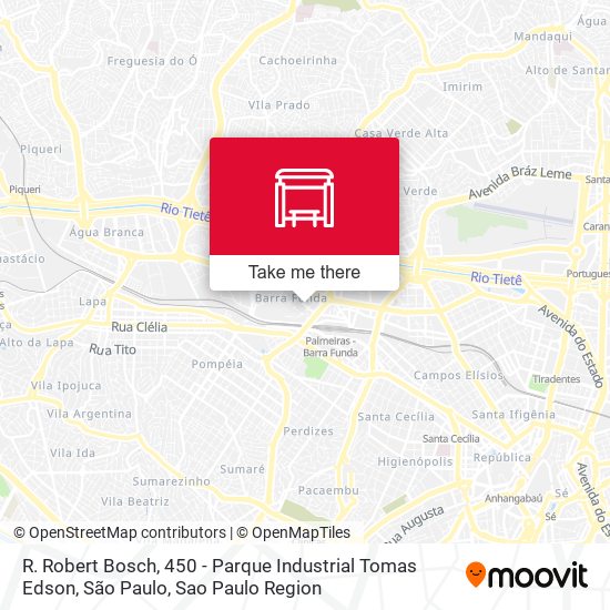Mapa R. Robert Bosch, 450 - Parque Industrial Tomas Edson, São Paulo