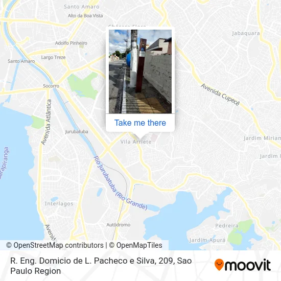 R. Eng. Domicio de L. Pacheco e Silva, 209 map