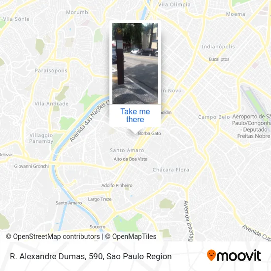 R. Alexandre Dumas, 590 map