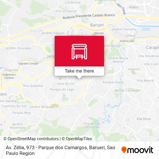 Av. Zélia, 973 - Parque dos Camargos, Barueri map