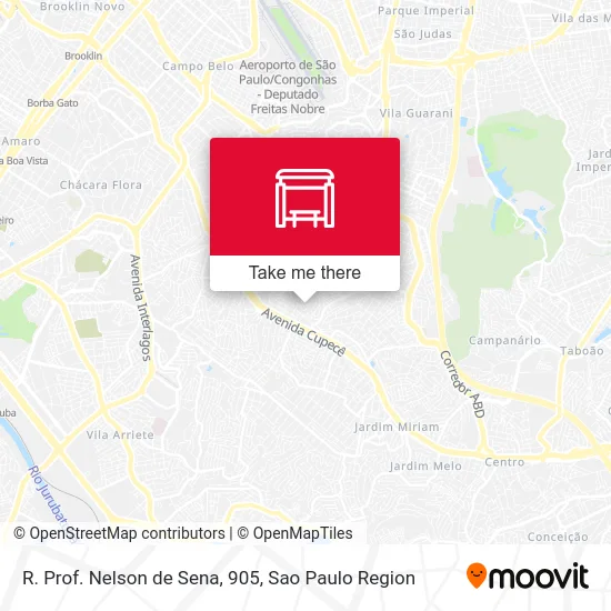 R. Prof. Nelson de Sena, 905 map