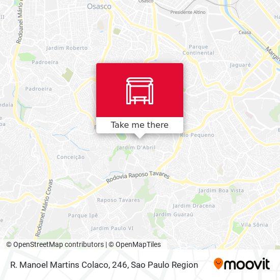 R. Manoel Martins Colaco, 246 map