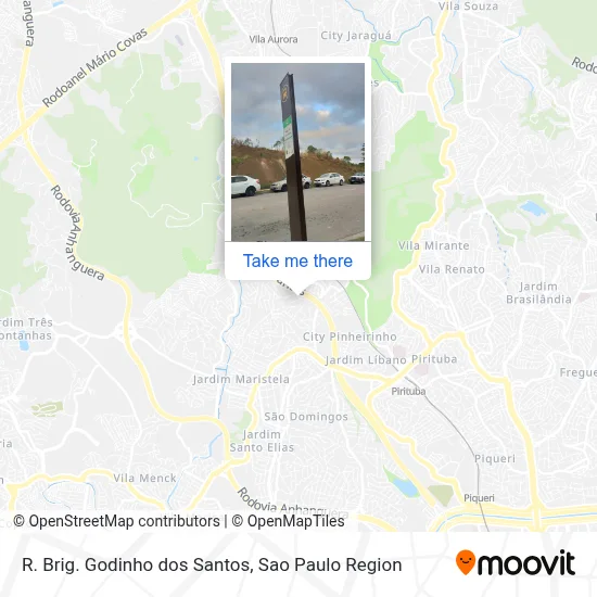 R. Brig. Godinho dos Santos map