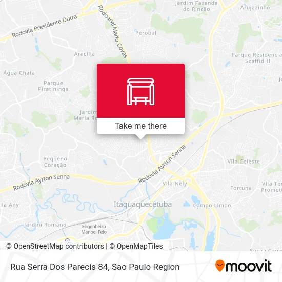 Rua Serra Dos Parecis 84 map
