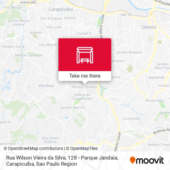 Rua Wilson Vieira da Silva, 128 - Parque Jandaia, Carapicuíba map