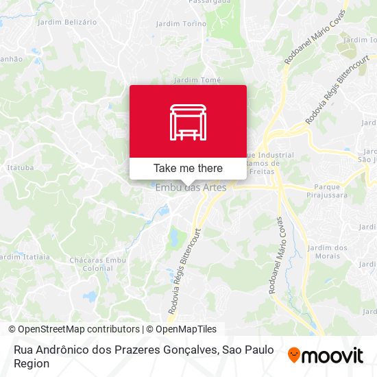 Rua Andrônico dos Prazeres Gonçalves map