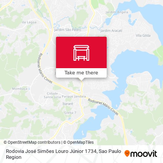 Rodovia José Simões Louro Júnior 1734 map