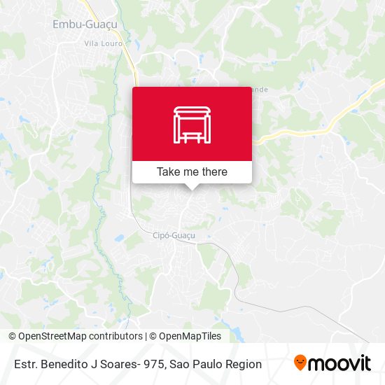 Estr. Benedito J Soares- 975 map