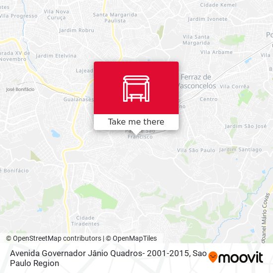 Avenida Governador Jânio Quadros- 2001-2015 map