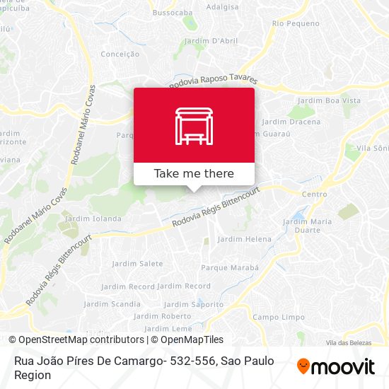 Rua João Píres De Camargo- 532-556 map