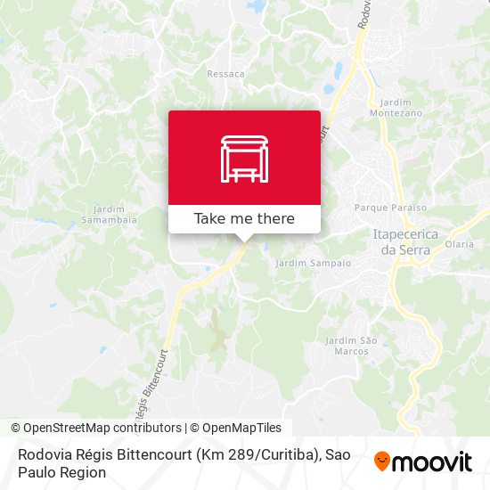 Rodovia Régis Bittencourt (Km 289 / Curitiba) map