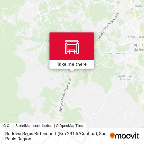Rodovia Régis Bittencourt (Km 291,5 / Curitiba) map