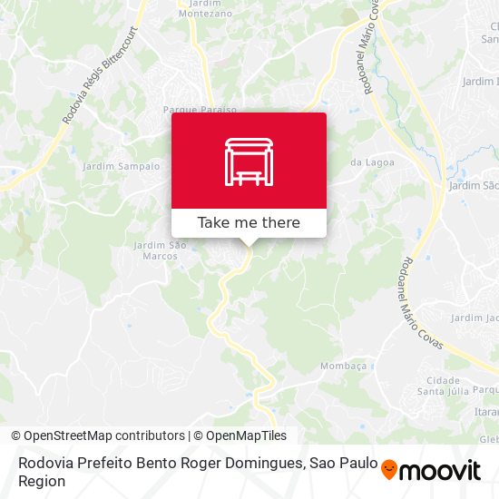 Rodovia Prefeito Bento Roger Domingues map
