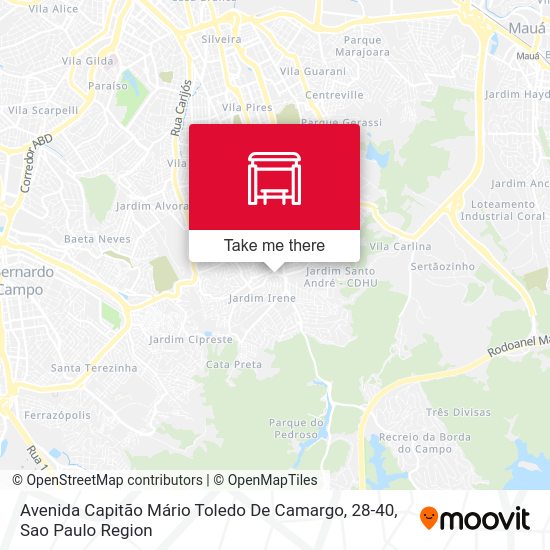 Avenida Capitão Mário Toledo De Camargo, 28-40 map