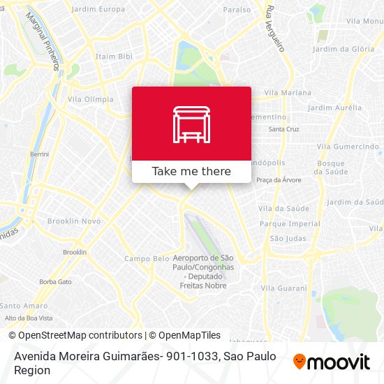 Mapa Avenida Moreira Guimarães- 901-1033