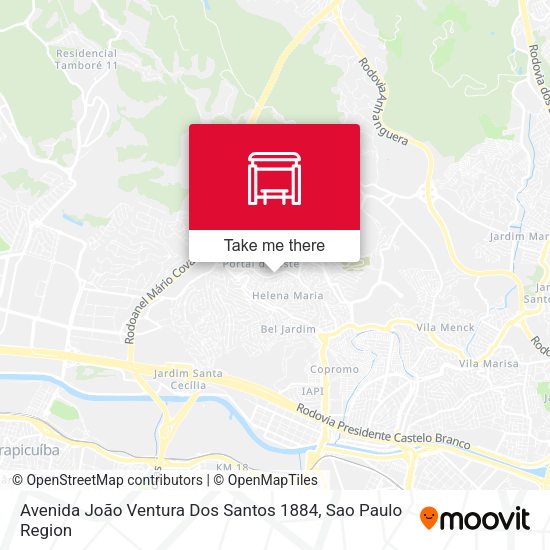 Avenida João Ventura Dos Santos 1884 map