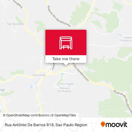Rua Antônio De Barros 818 map