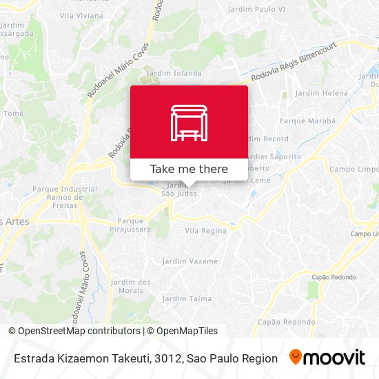 Estrada Kizaemon Takeuti, 3012 map